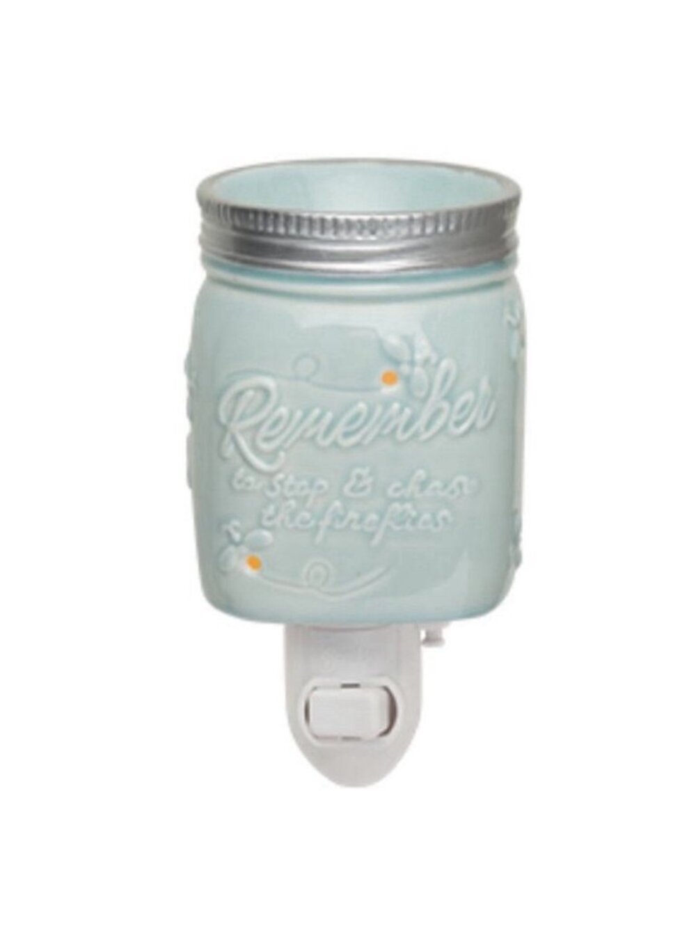 Scentsy Chasing Fireflies Plug In Mini Warmer Mason Jar Original Box NEW
